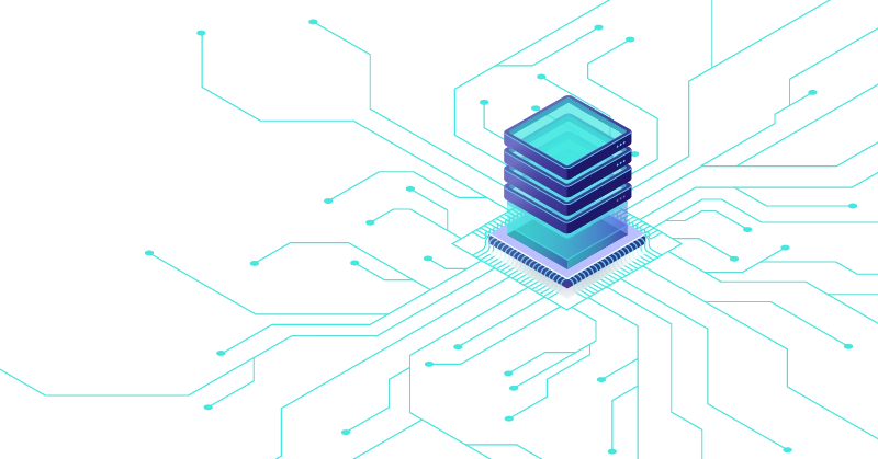 Moderne CPU isometrisch